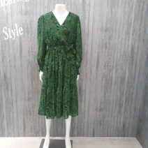 [엔터식스]르니앤맥코이 기하학 그린패턴 원피스MK05OP130