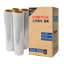 클로버 스트레치 필름 20mic x 500mm x 400m (4롤 1박스), 1box