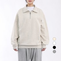 더팀 베이직 하프집업 스웻셔츠
