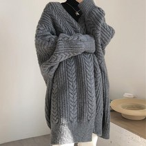꽈배기 롱가디건 니트가디건 린넨셔츠 빅사이즈