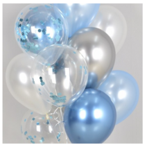 조이파티 컨페티 리플렉스 천장풍선세트 20p 세트, 블루톤, 2세트