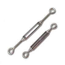 코팅와이어 로프 클립 PVC 1M절단 1.2mm 2mm 3mm 4mm 5mm 6mm, 6.스텐 턴버클, 1개