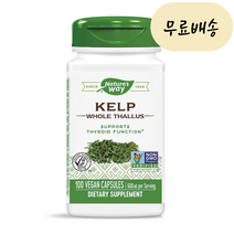 오라마켓 네이쳐스 웨이 켈프 600mg 100캡슐 네이처스웨이 다시마 추출물, 100 Count (Pack of 1), 1개, 100개