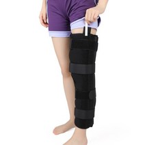 볼링 보호대 손목 보호 아대 TIKE-3 패널 무릎 고정기 ALL 다리 지지 지지대 알루미늄 합금 골절용 스트레이트 부목 ACL MCL 반월상 파열, 에스, 검은색