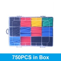 골프손목보호대 골프아대 교정기 127-800pcs 수축튜브 열 수축 튜브 내열성 포장 키트 전기 연결 와이어 케이블 절연 슬리브 heat shrink tube, 07 750Pcs in Box