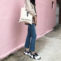 린네 자체제작 토코투칸 일러스트 에코백 숄더백