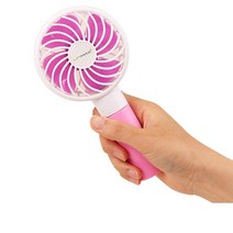 LED 휴대용 스핀 선풍기 USB 미니 핸디 핸드 얼굴 빅팬 초미니 캠핑 차박, 민트