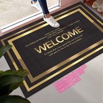 WELCOME 호텔 발매트 입구 발판 코일 매트 현관 가게 업소 어서오세요 발판 북유럽, M