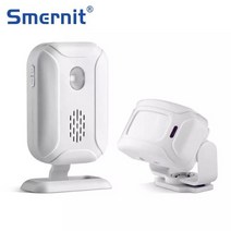 Smernit 무선 도어벨 웰컴벨 적외선 센서 감지형 280m 수신거리 36종 멜로디 4단계 볼륨조정, 수신기1개+송신기(센서)1개