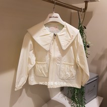 페리미츠 유아 키즈 주니어 아동 여아 여름 홑겹점퍼 빅카라 귀여운 바람막이