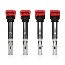 GLLXPZ 4 Pcs/lot Car Pencil Ignition Coil Set Spark Plug For Audi A3 B7 B8 C7 TT 06E905115D 06E90511