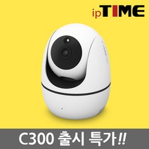 EFM네트웍스 IPTIME 300만화소 실내용 360도 회전형 반려동물 와이파이 무선 홈카메라 CCTV C300, IPTIME C300