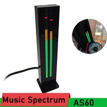 AS60 LED 음악 스펙트럼 표시기 스테레오 레벨 등 VU 미터 리듬 분석기 차량용 MP3 전력 증폭기, 02 Finish Board