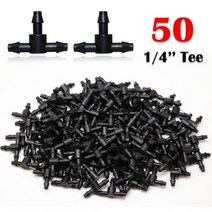 물공급기 자동급수기 페트병관수 10-50M 스마트 정원 급수 냉각 관개 시스템 식물 온실 마당 드립 스프레이 키트에 대한 조정 가능한 분무 노즐, Rx50PCS-Connector, 18 Rx50PCS-Connector