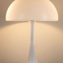 루이스폴센 판델라 포터블 LED 단스탠드 무드등 오팔화이트 버섯조명 테이블 램프, 단일사이즈, 작은 화이트