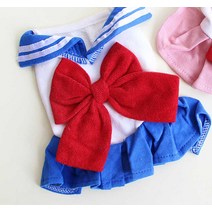 애완용강아지옷 학원 치마 포메라니안 프렌치 불도그 보다 곰 테디 애완동물 펫 봄가을 소형 개 가슴 2475323771, 블루