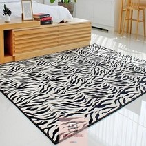 카페트_지브라_극세사_블랙100X150_러그 06FA