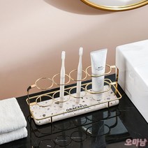 오마이남친 규조토 골드링 칫솔꽂이, 대리석골드