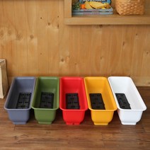 텃밭화분 베란다 옥상 테라스 텃밭 45cm(흙+마사포함) :CNS11429ea#, 레드