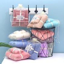 목욕타올 사은품 판촉 수건답례품 칠순답례품 수건세트 세면타월, 블루