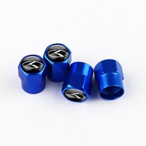 밸브기아 Ceed 리오 Sportage R K3 K5 Sorento Cerato Optima 2015 4Pcs 금속 자동차 엠블럼 휠 타이어 밸, 10 K blue
