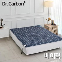 닥터카본 전기 탄소 온열매트 캠핑 카본 1 2인용 전자파없는 차단 차박 슈퍼싱글 침대 거실 메모리폼, 더블, 커버분리_블루