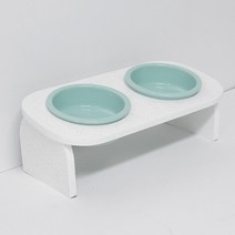 대리석 애견식기 고양이 강아지 밥그릇 식탁 개밥그릇, 1구민트, 1구민트, 1개