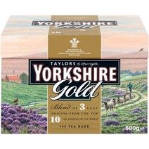 Taylors of Harrogate Yorkshire Gold 테일러오브헤로게이트 요크셔 골드 블랙티 홍차 티백 160개입 500g, 1개