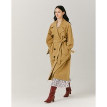 [JILL STUART] 질스튜어트뉴욕 베이지 단색 나일론혼방 트렌치코트 JSTR2C100I3 147118