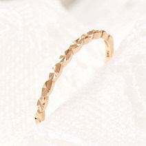 사강주얼리 예쁨이 내려 14K 여자 레이어드 미스 우정 링 반지