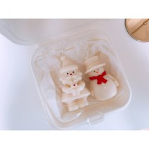 [라뮤즈캔들] 크리스마스 캔들 1+1 박스포장, 가든스윗피, 산타+북극곰
