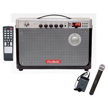 이동형 충전식포터블앰프 MPS-865P/ 80W 녹음 FM USB/ 행사 매장 방송 강의 공연용 소형앰프, A타입(유선핸드마이크+무선핸드마이크)