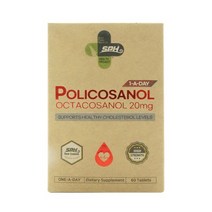 뉴질랜드 폴리코사놀 33.4mg 옥타코사놀 20mg 60캡슐 2개월분 사탕수수추출물, 1개, 60정