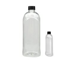 PET-롱탄(꿀병)510ml(1개입) 페트병 투명용기 플라스틱병, 블랙