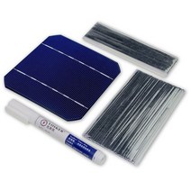 태양광패널 접이식 태양광컨트롤러 2.8W 125x125MM 모노 태양 전지 등급 A 단결정 실리콘 PV 웨이퍼 DIY 패, 02 Solar Cells Kit