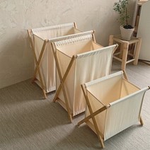 대나무 햄퍼 다용도 수납 빨래바구니, 소