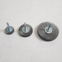 1+1 전동드릴 철 와이어 산업용 공업용 스텐 녹제거 베이비 브러시(T형 스텐 브러쉬) T형 브러쉬 스텐 30mm