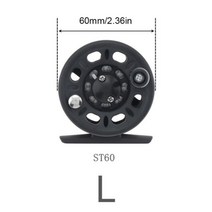 1 조각 ABS 플라이 낚시 릴 이전 래프팅 록 얼음 낚시 선박 휠 왼쪽/오른쪽 파이크스 교환 가능, 사이즈 - L