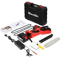 테이블쏘 원형톱가이드 스크롤쏘 seesii 8 인치 21v 미니 전기 전기 톱 무선 2000mah 배터리 구동 전기 톱 880w 야외 목재 작업용 강력한 톱, 우리를