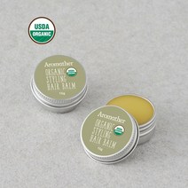 [아로마더] USDA 오가닉 스타일링 헤어 밤 15g 고혹적인 향기와 멋스러운 헤어스타일, 1개