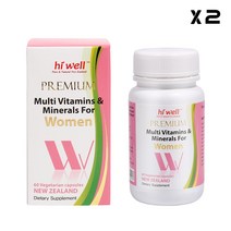 하이웰 여성용 멀티비타민 미네랄 60 베지캡슐, 2개