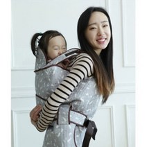 아기포대기 국산 편한아기띠 여름포대기, 부엉이 블루(버클형)
