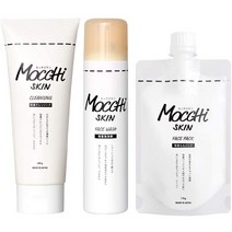 일본직발송 6. MOCCHI SKIN [촉촉한 3 점 세트】 못찌스킨 흡착 거품 세안 및 흡착 클렌징 흡착 떡 팩 세, ONE SIZE_One Color, ONE SIZE_One Color, 상세 설명 참조0
