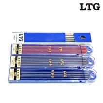 LTG 펜슬심 5종 1.3mm / 2mm / 3mm 흑색심 컬러심 샤프심 목공용 홀더심 홀더펜심 두꺼운샤프심 연필심 흑연 샤프펜슬 샤프 펜슬 제도 스케치 홀더 목공 부산달동네, 2.0mm(흑색)