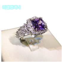 자수정반지 탄생석 자수정 남자 보석 자개 반지 블랙 엔젤 실버 슈퍼 빛나는 럭셔리 상감