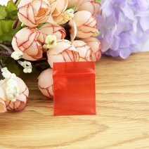 300 개/몫 4x6cm 자크 잠금 백 레드 재 밀봉 플라스틱 폴리 미니 스몰사이즈 매력 보석 포장, 01 4x6cm