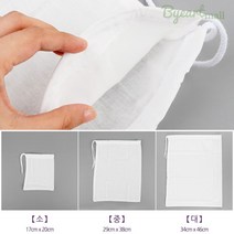 바이아트몰 순면 면보 삶기 절임 찜요리 찜용 한약 보자기 한식 육수 면포 소형 중탕자루