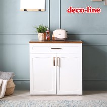 데코라인 코넬 르네 800 서랍 주방 수납장 DGJ018C, 아이보리:대리석