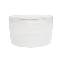반투명 원형 라운드 크림 대용량 공병 용기 300ml, 1개