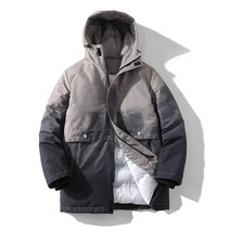 대장패딩 남자 겨울 재킷 후드 패딩 재킷 두꺼운 따뜻한 특대 파카 방풍 겨울 소년 코트